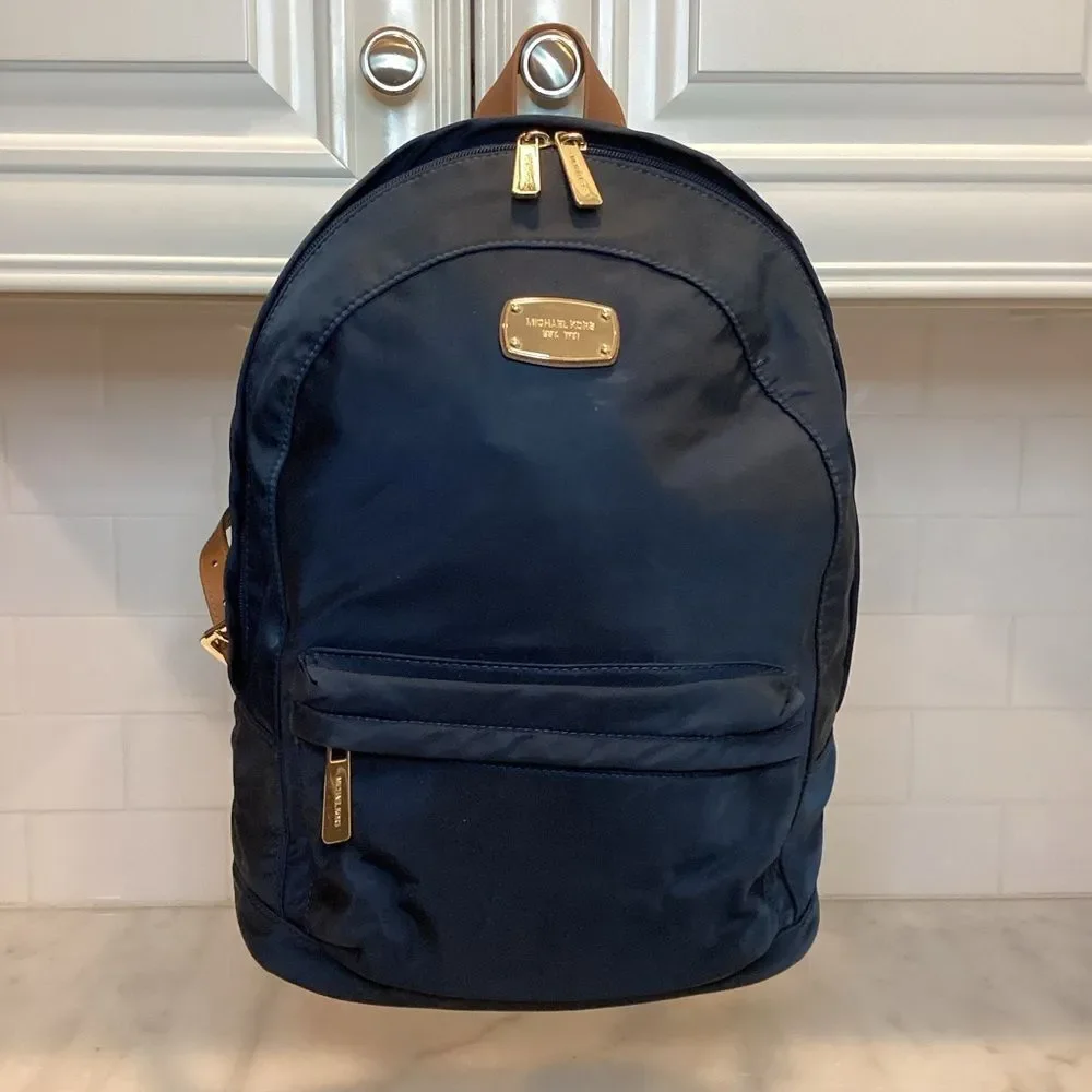 Michael Kors Backpack Bag Handbag Jet Set Nylon Back Pack Black Travel Bag